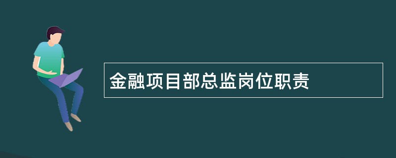 金融项目部总监岗位职责