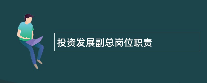 投资发展副总岗位职责