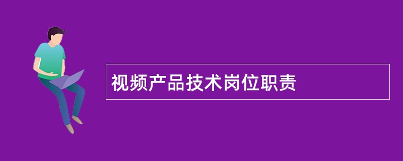 视频产品技术岗位职责