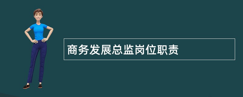 商务发展总监岗位职责