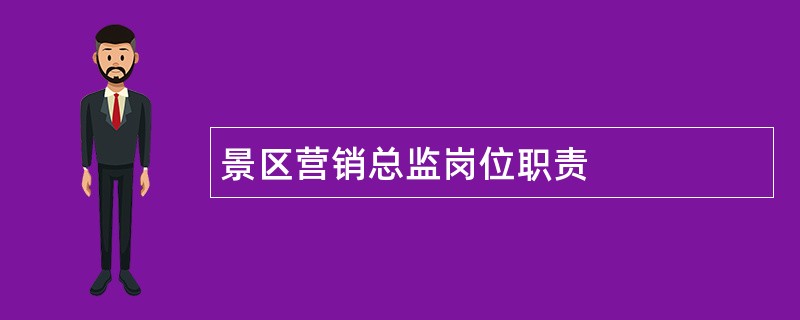 景区营销总监岗位职责