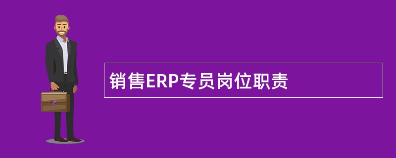 销售ERP专员岗位职责