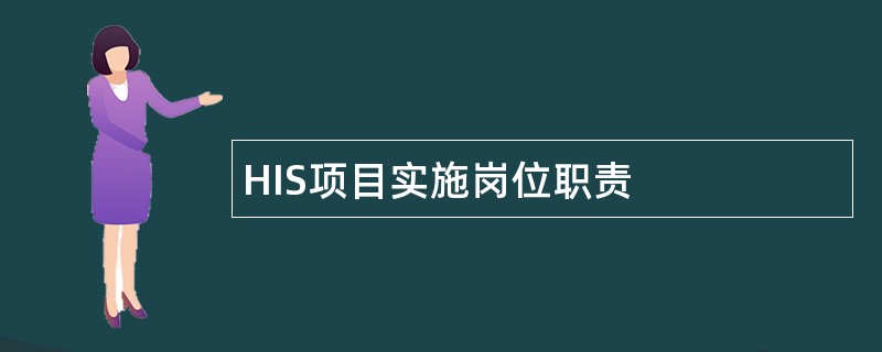 HIS项目实施岗位职责