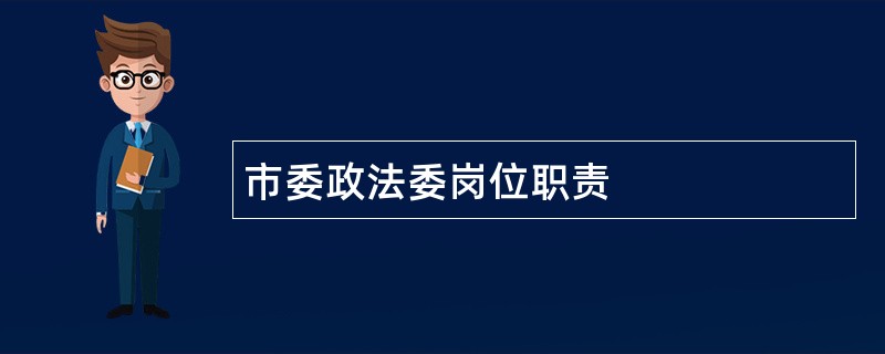 市委政法委岗位职责