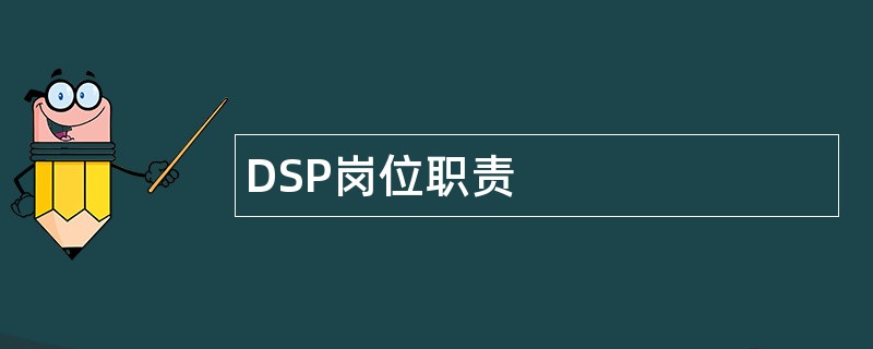 DSP岗位职责