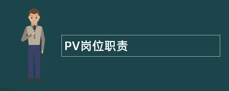 PV岗位职责