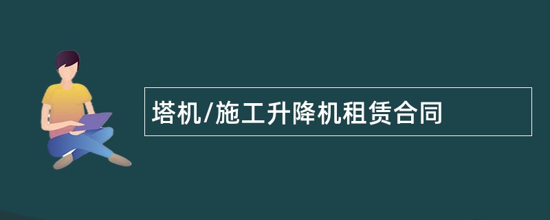 塔机/施工升降机租赁合同