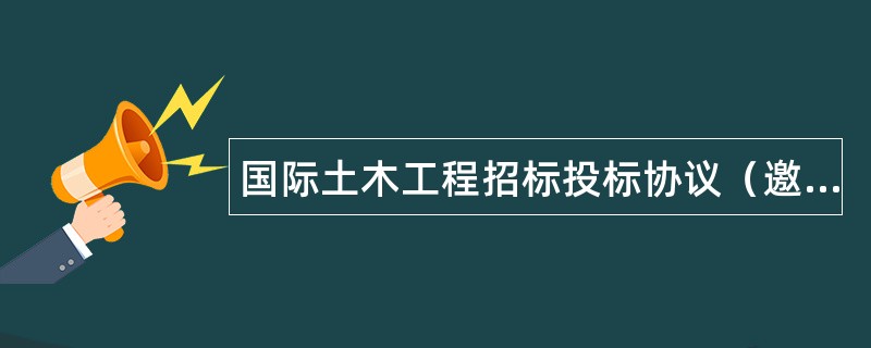 国际土木工程招标投标协议（邀请书）