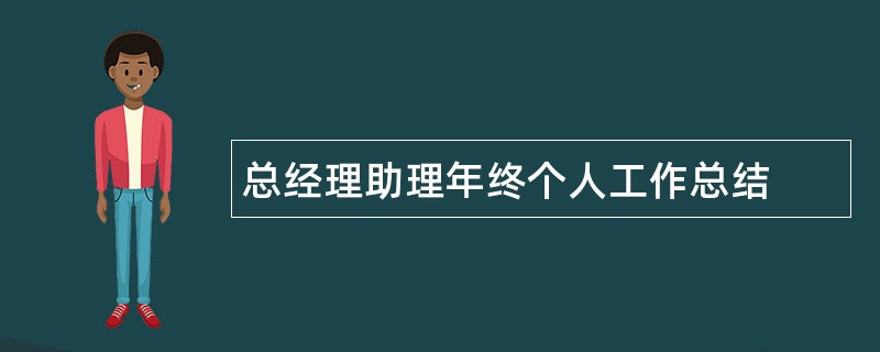 总经理助理年终个人工作总结