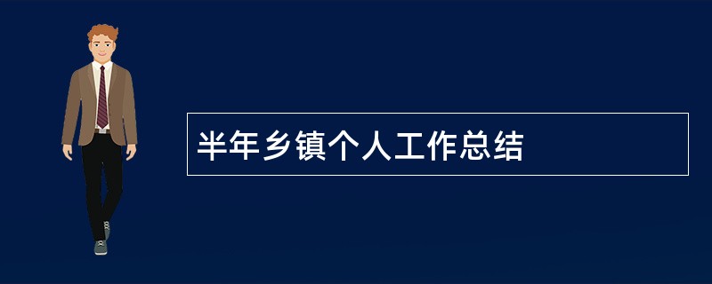 半年乡镇个人工作总结