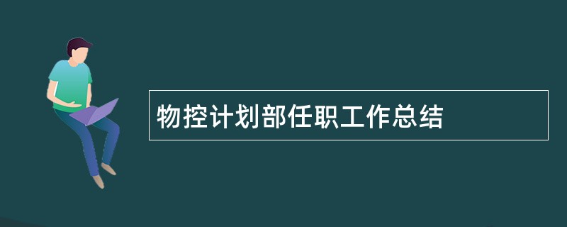 物控计划部任职工作总结