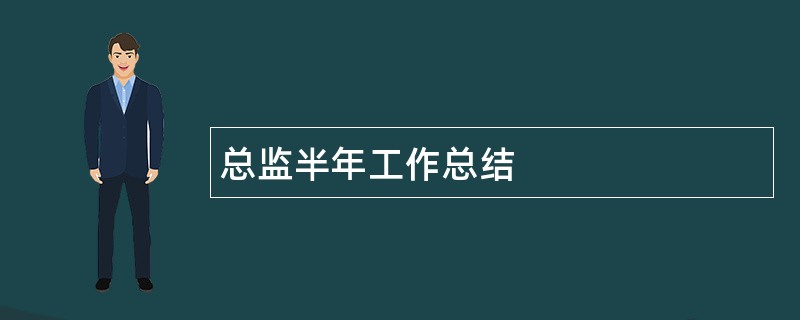 总监半年工作总结