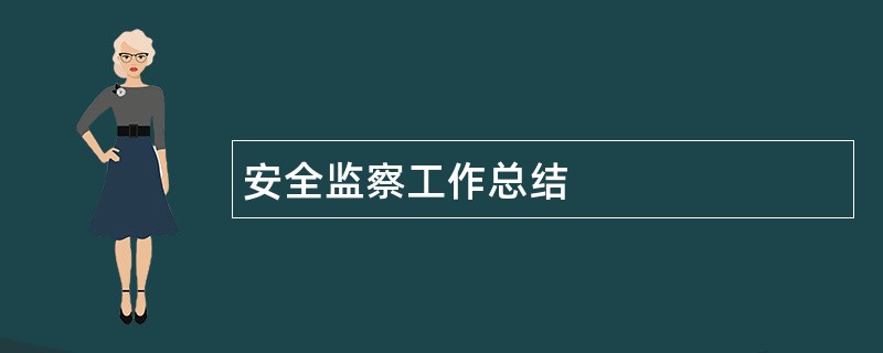 安全监察工作总结