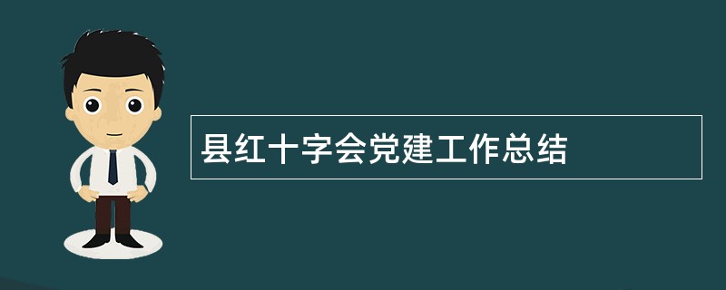 县红十字会党建工作总结