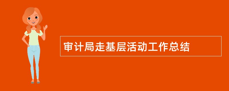 审计局走基层活动工作总结