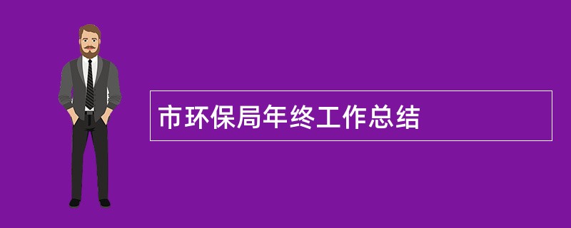 市环保局年终工作总结