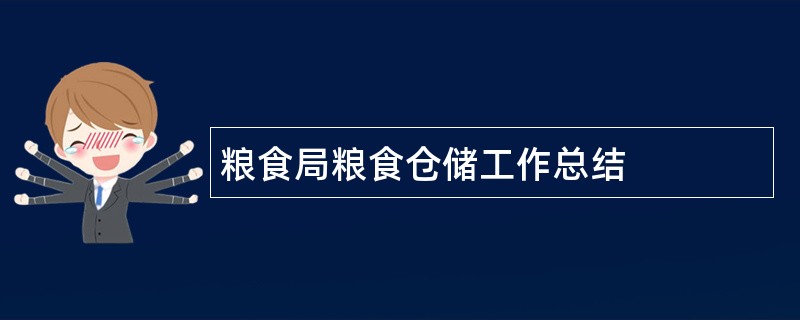 粮食局粮食仓储工作总结