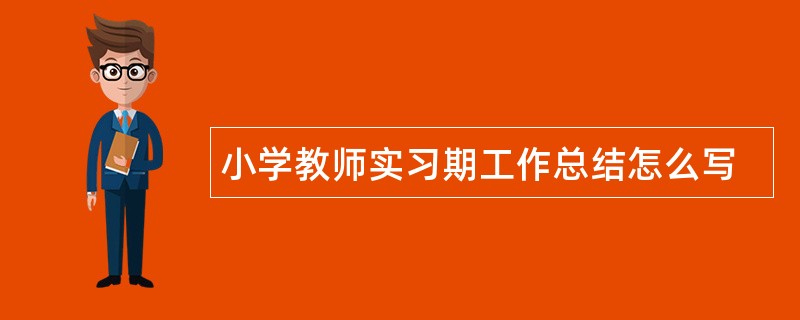 小学教师实习期工作总结怎么写