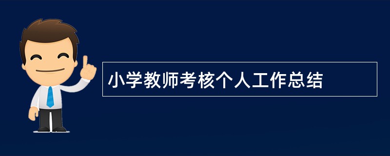 小学教师考核个人工作总结