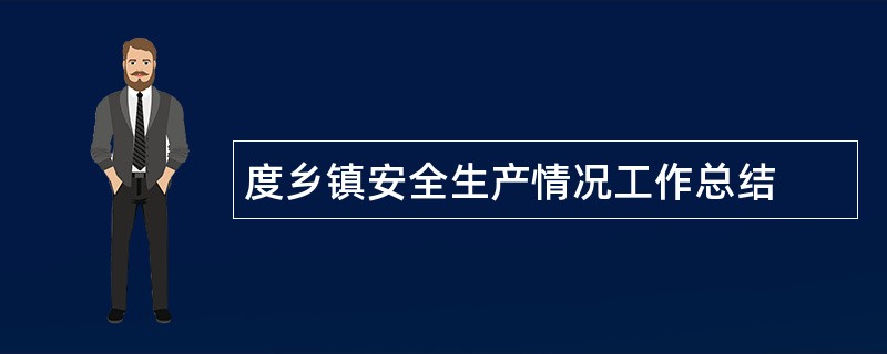 度乡镇安全生产情况工作总结