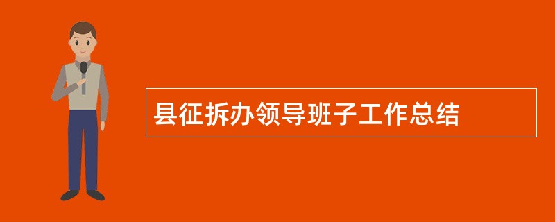 县征拆办领导班子工作总结