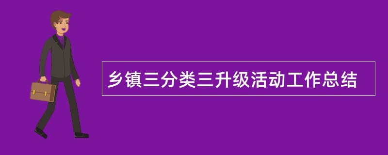 乡镇三分类三升级活动工作总结