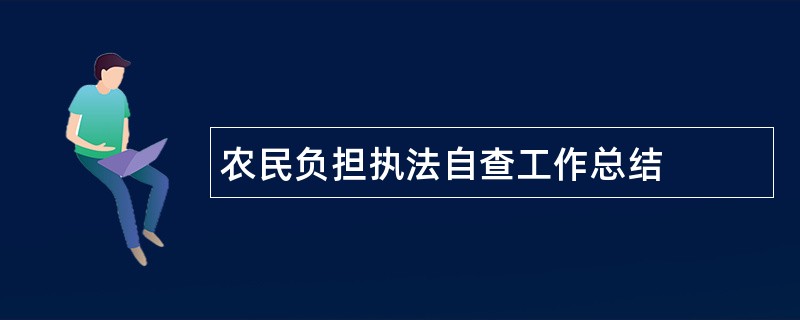 农民负担执法自查工作总结