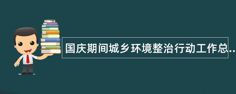 国庆期间城乡环境整治行动工作总结