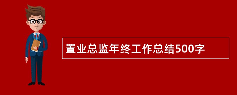 置业总监年终工作总结500字