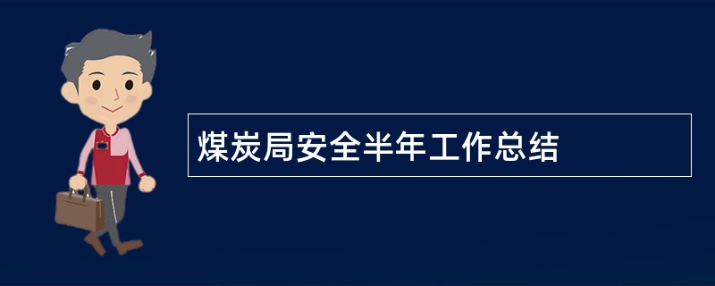 煤炭局安全半年工作总结