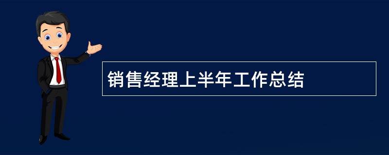 销售经理上半年工作总结