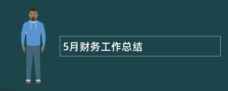 5月财务工作总结