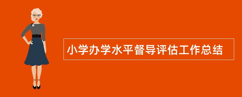 小学办学水平督导评估工作总结