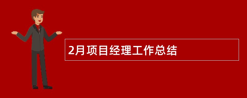 2月项目经理工作总结