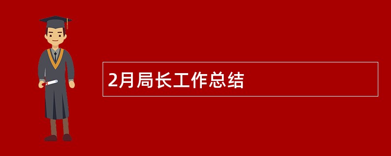 2月局长工作总结