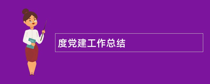 度党建工作总结