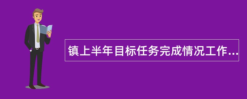 镇上半年目标任务完成情况工作总结