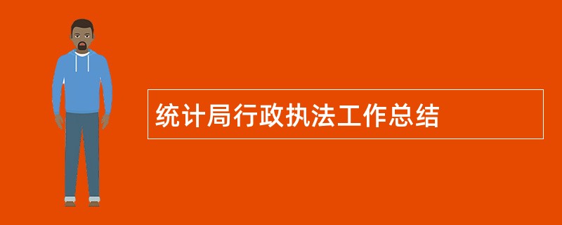 统计局行政执法工作总结