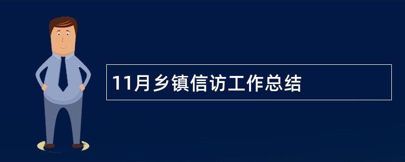 11月乡镇信访工作总结