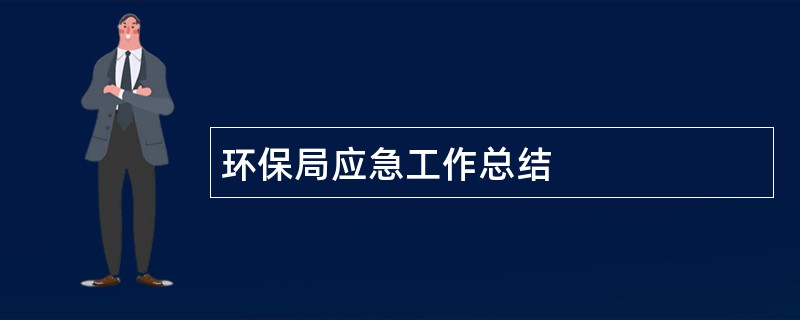 环保局应急工作总结