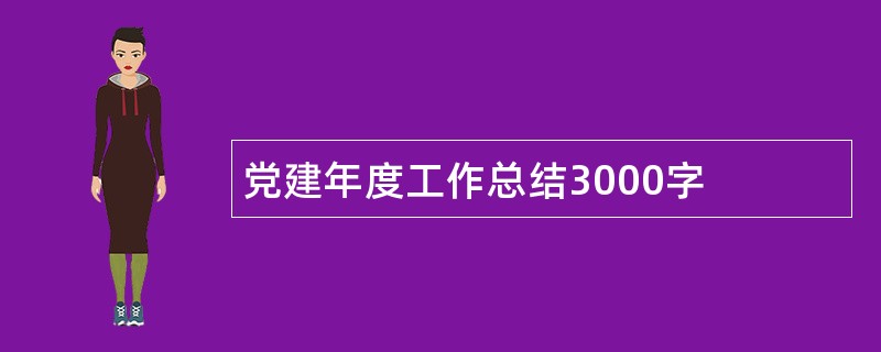 党建年度工作总结3000字