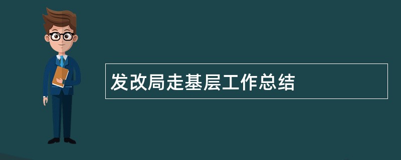 发改局走基层工作总结