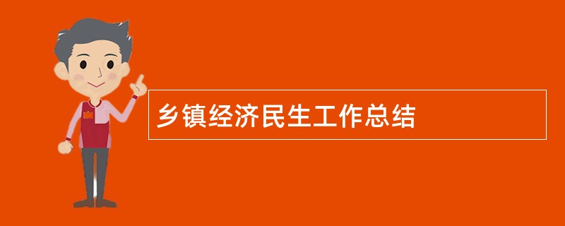 乡镇经济民生工作总结