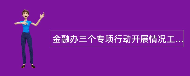 金融办三个专项行动开展情况工作总结