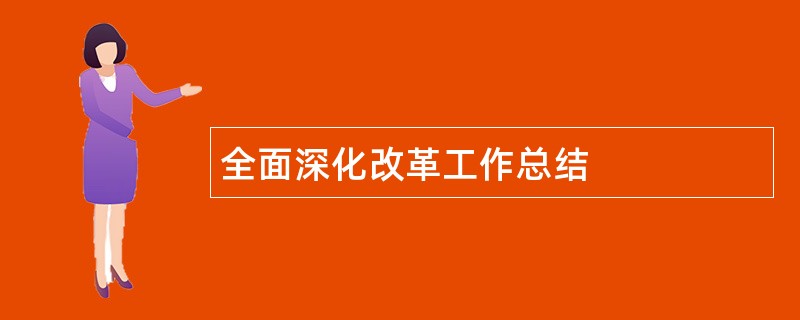 全面深化改革工作总结