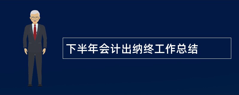 下半年会计出纳终工作总结