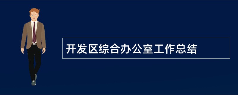 开发区综合办公室工作总结