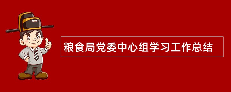 粮食局党委中心组学习工作总结