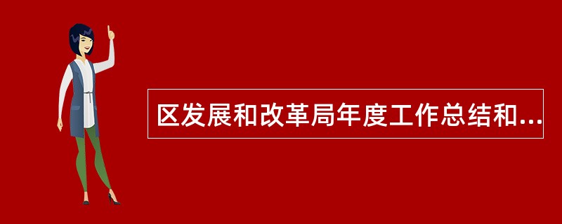 区发展和改革局年度工作总结和工作计划