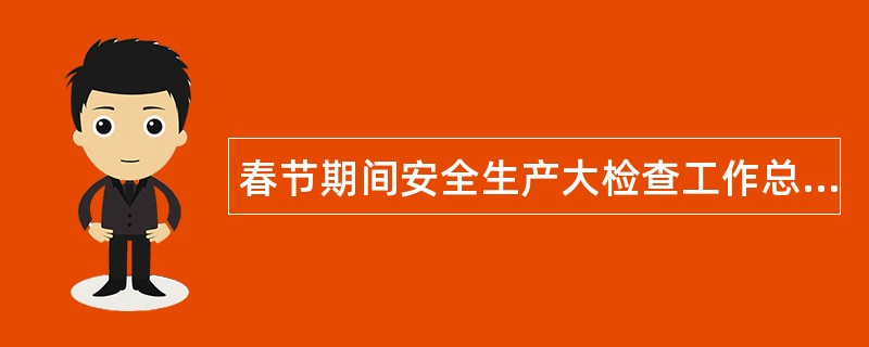 春节期间安全生产大检查工作总结